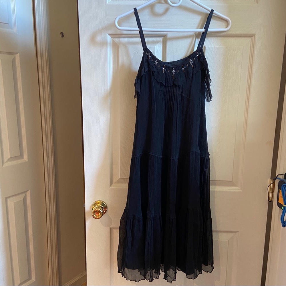 Rebecca Taylor Black Chiffon Dress